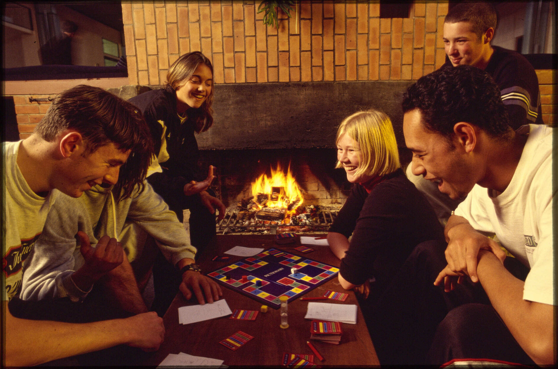 University College students playing Pictionary