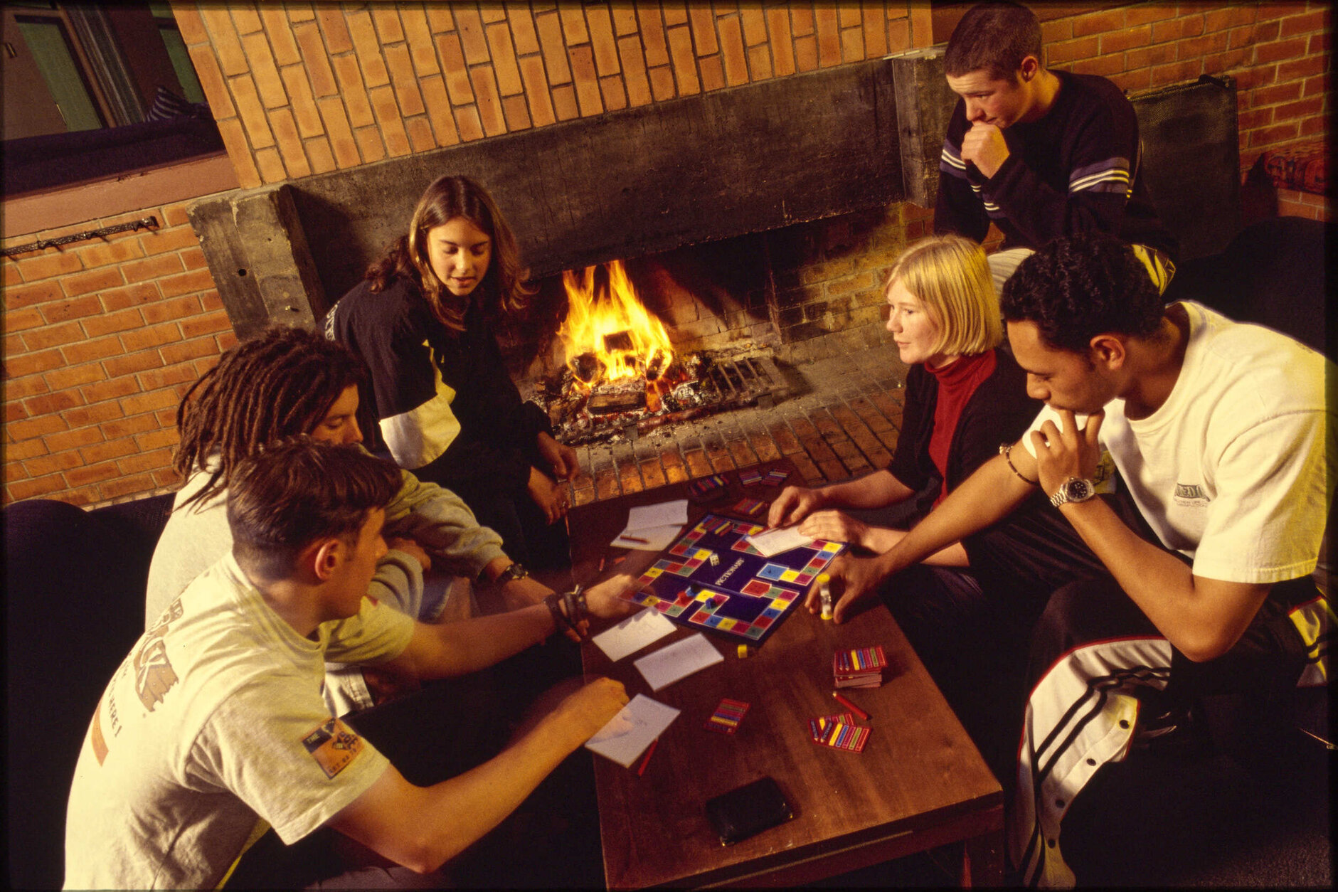 University College students playing Pictionary