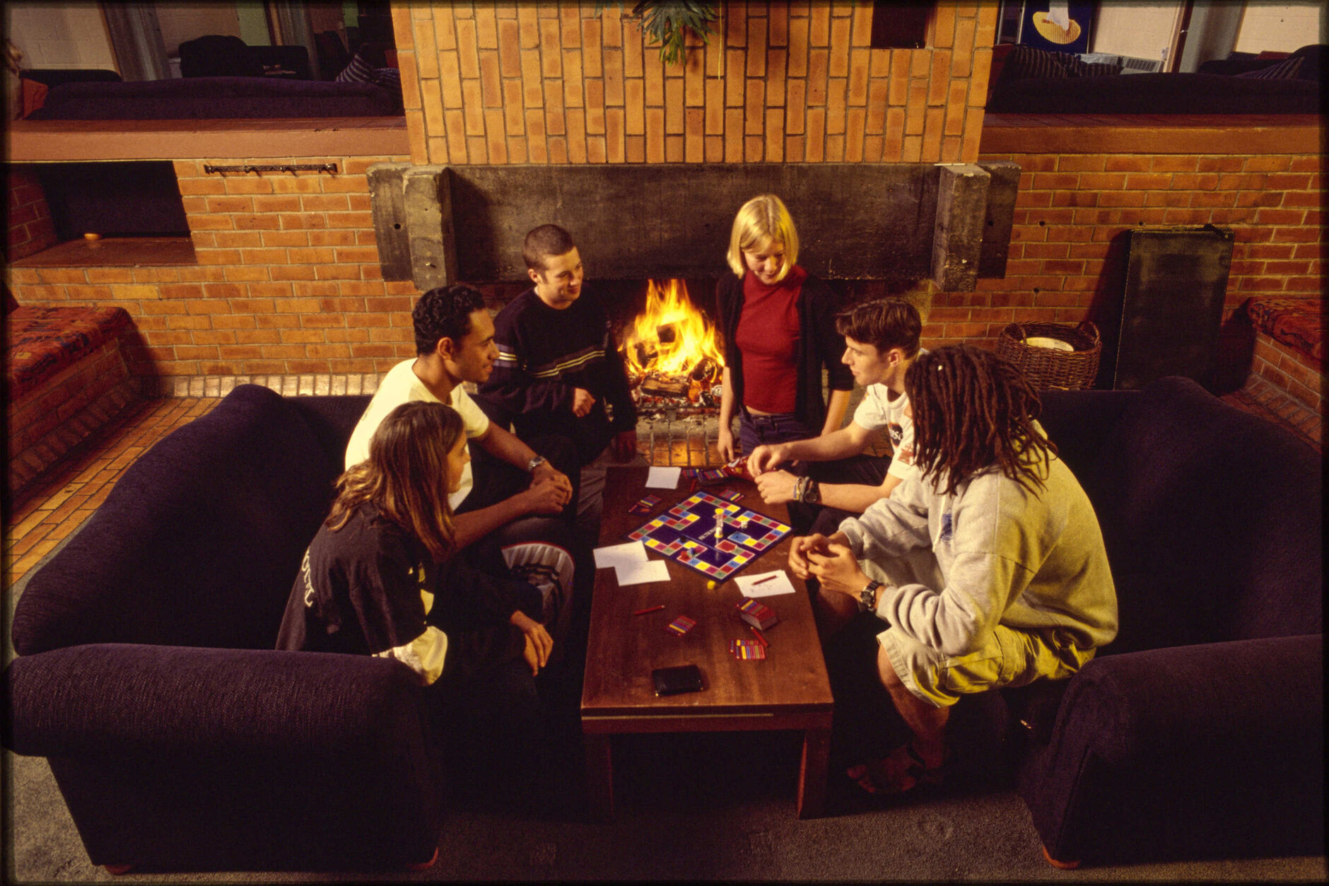 University College students playing Pictionary