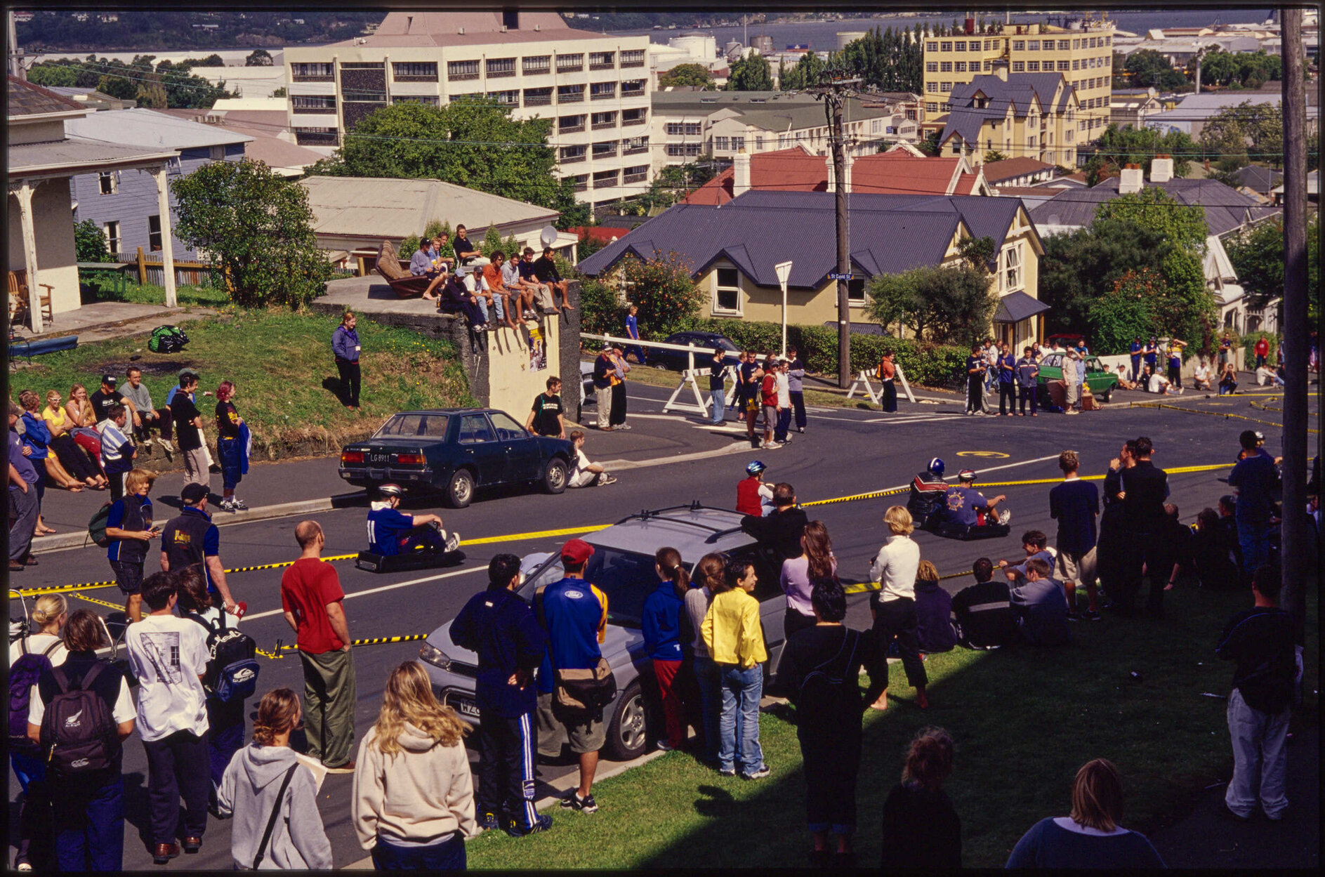 Luge racing on Clyde Street