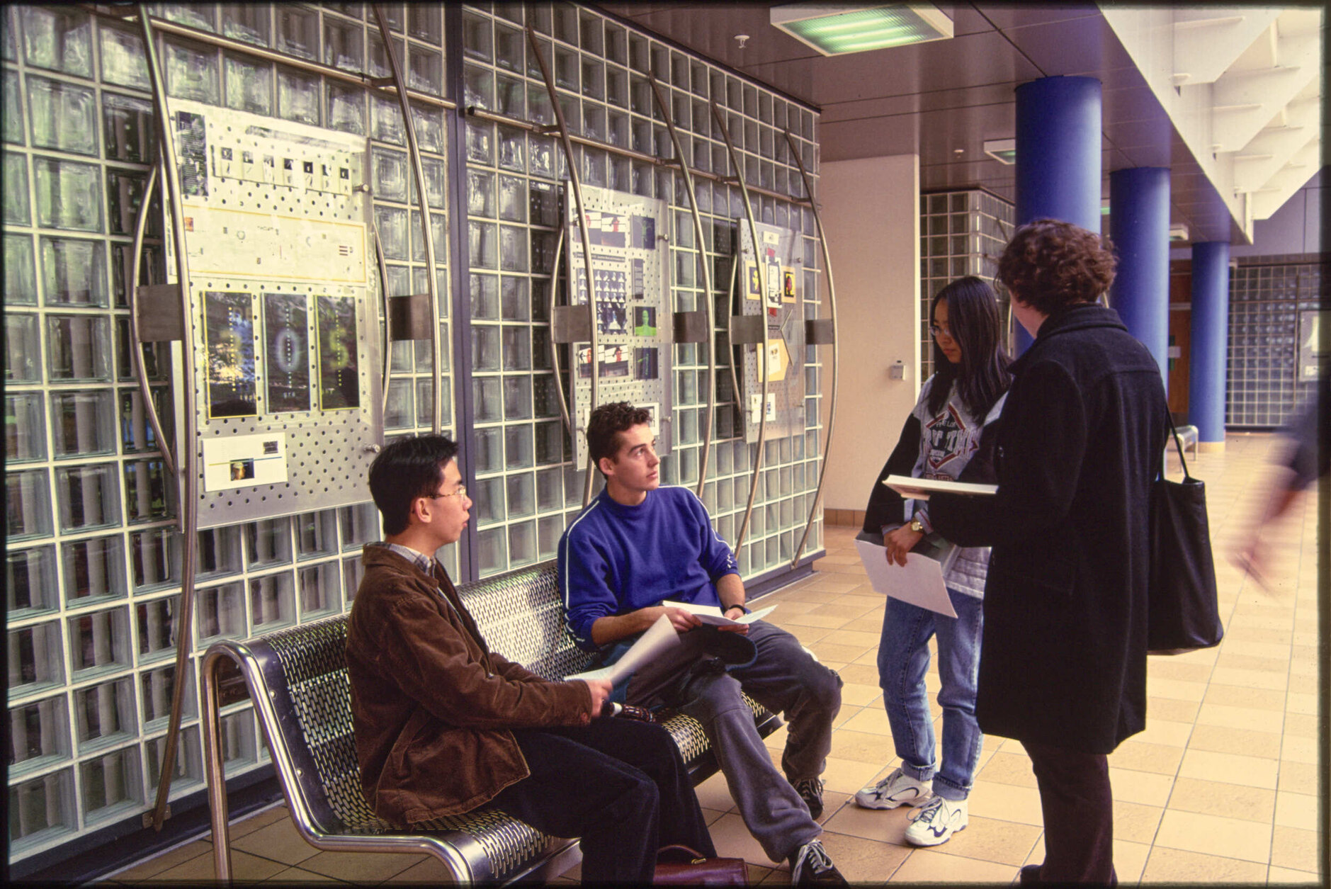 Students in Commerce Building, University of Otago