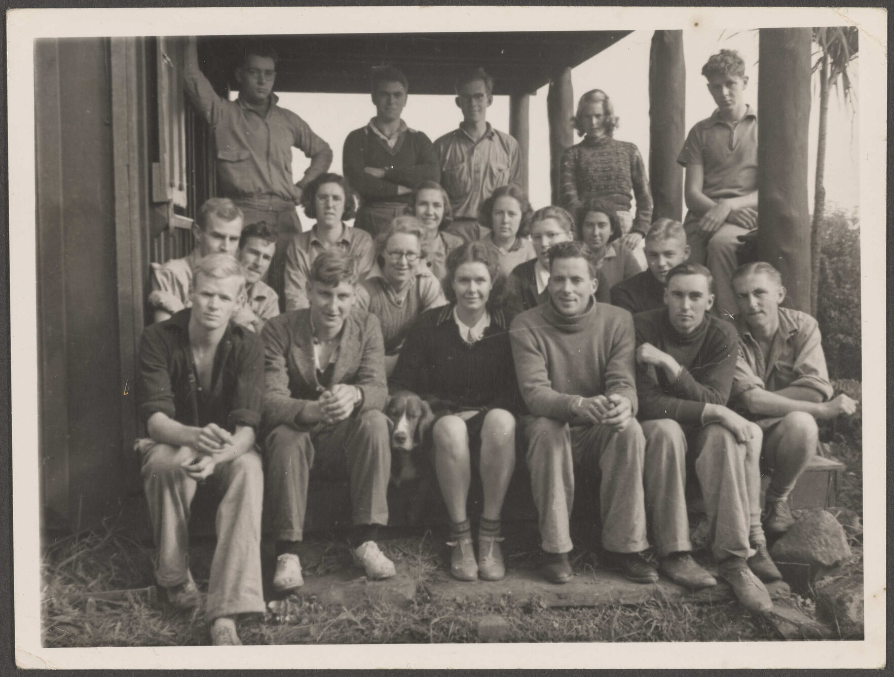 Group at hut