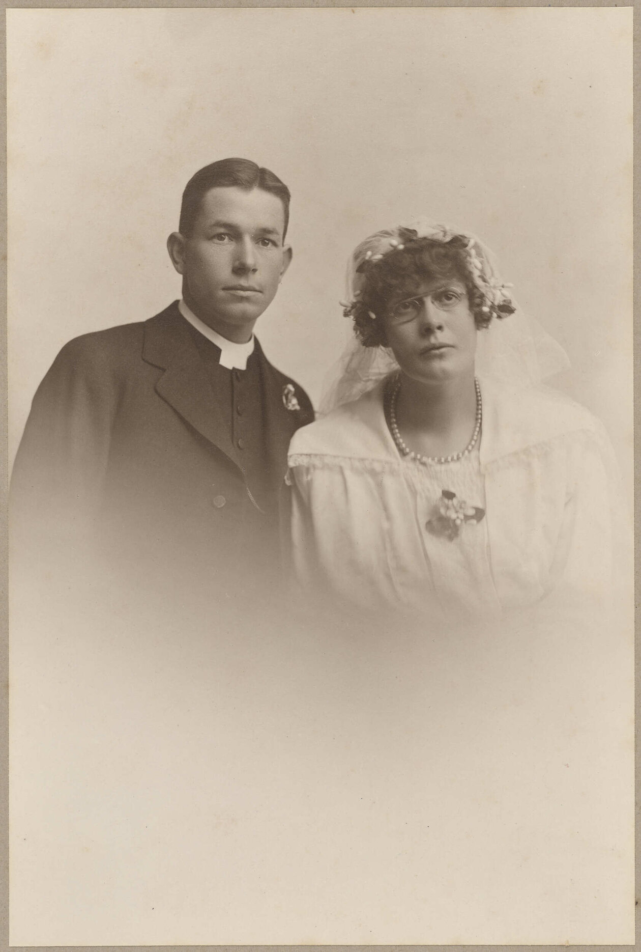 William and Ina Slade wedding portrait