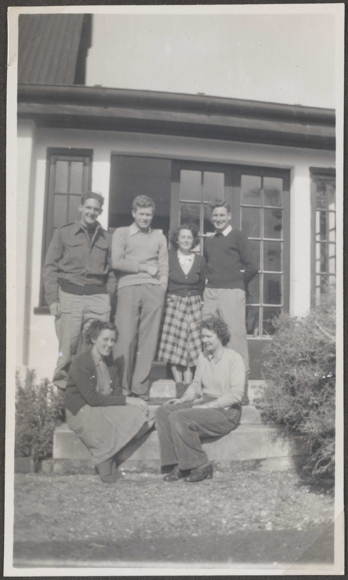 Group on steps
