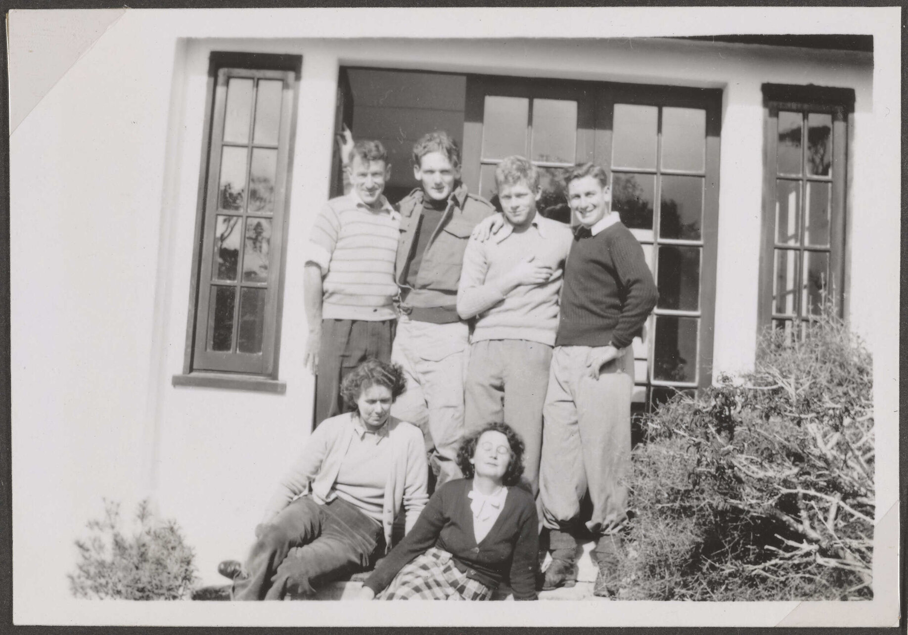 Group on steps