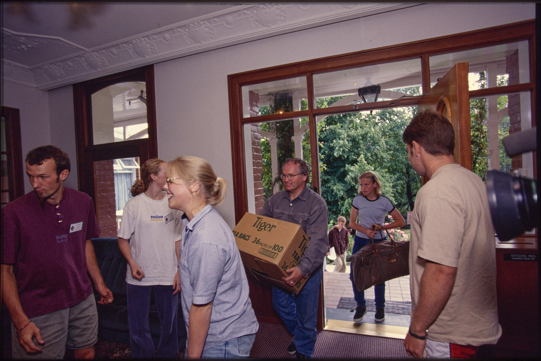 Students arriving at St Margaret's College