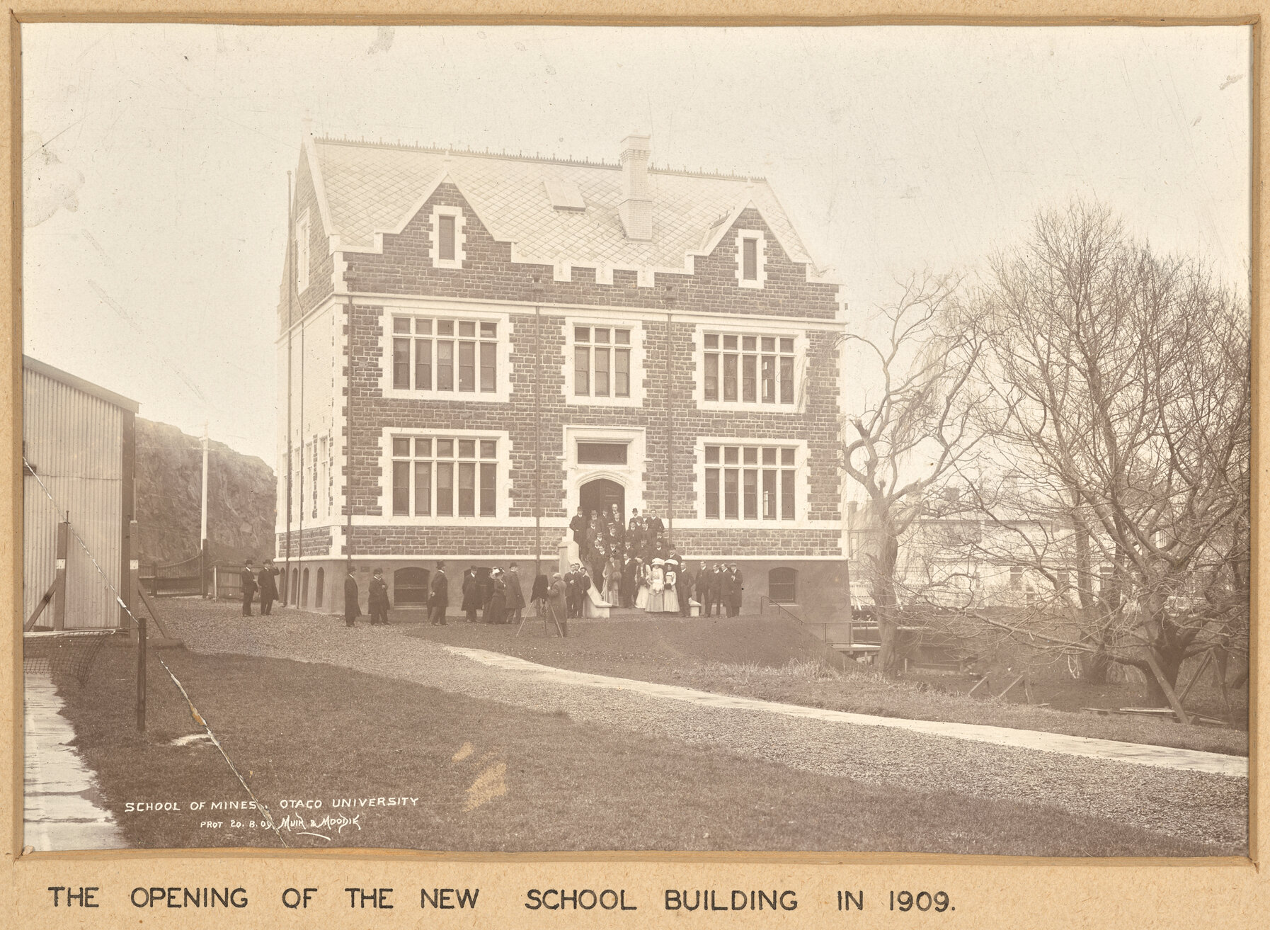 The opening of the new school building in 1909