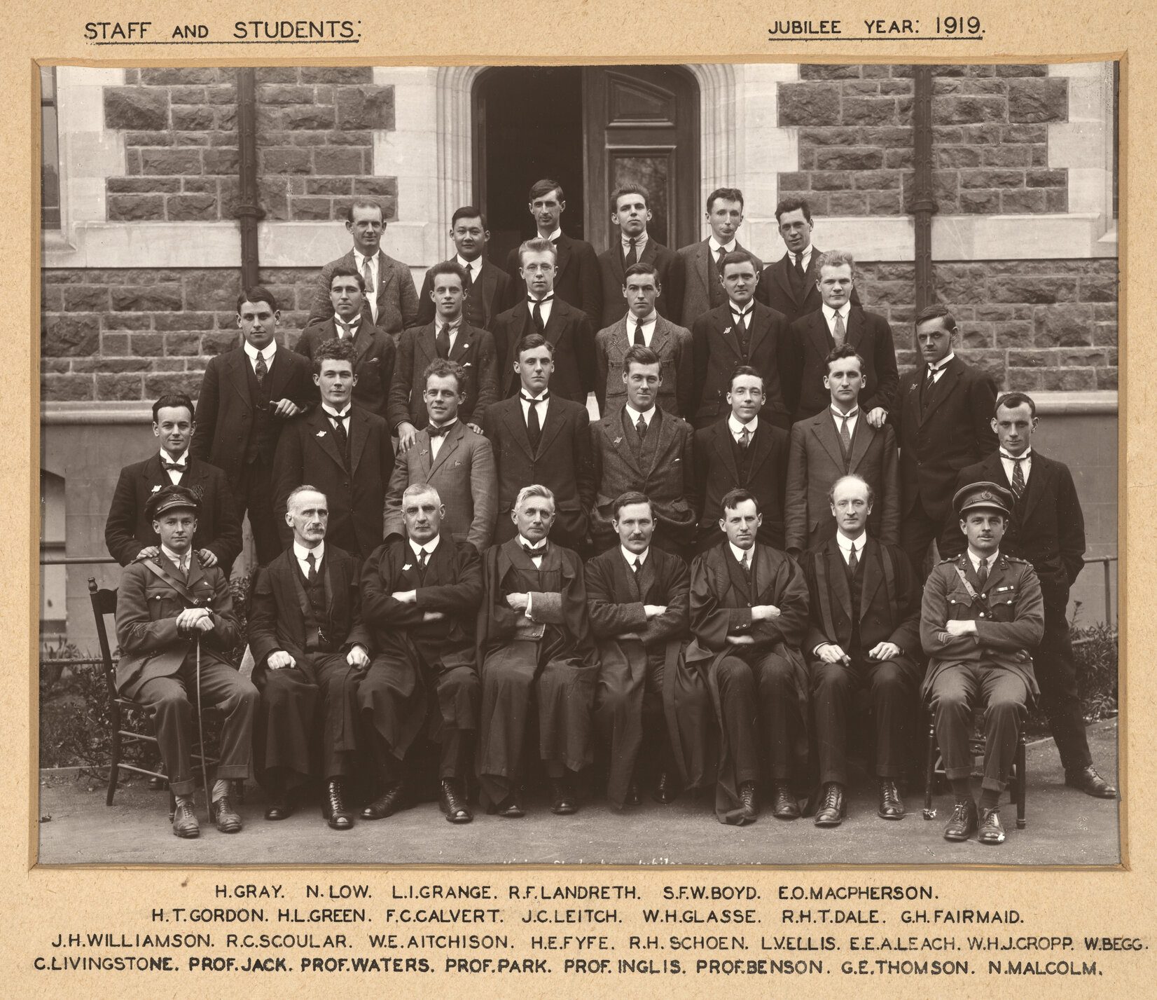 Staff and students [School of Mines]