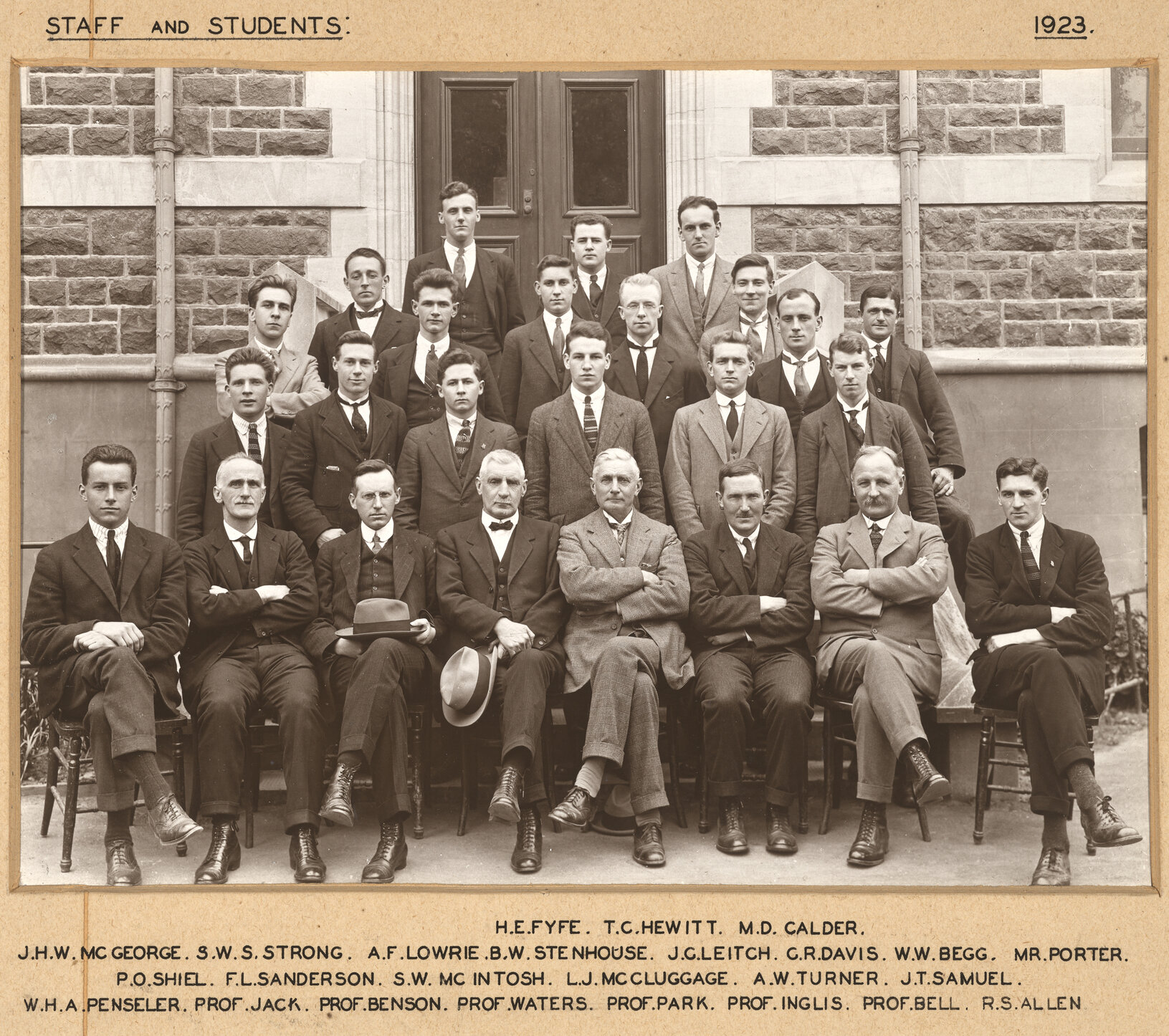 Staff and students [School of Mines]