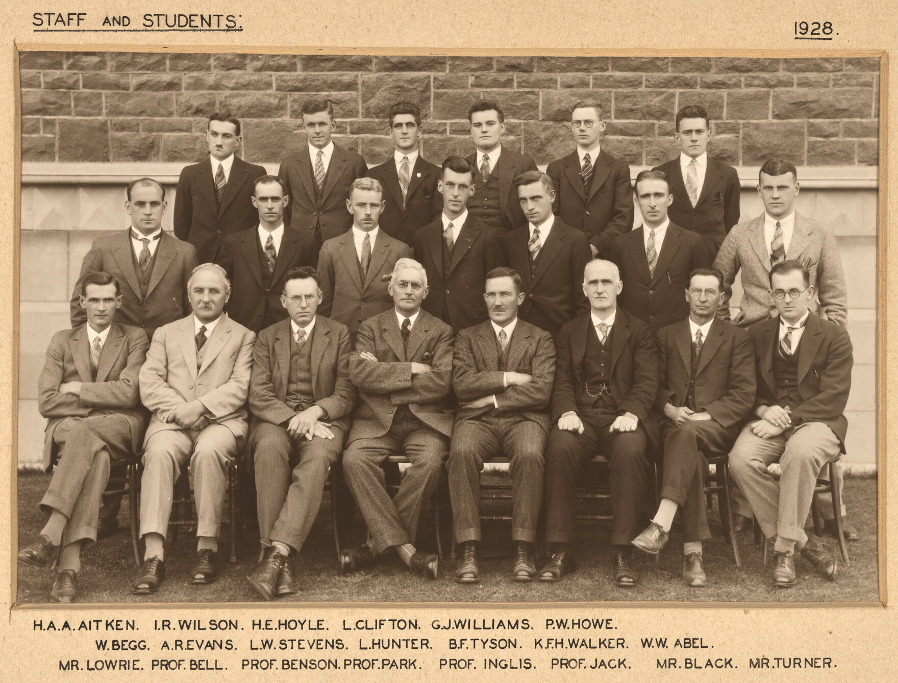 Staff and students [School of Mines]