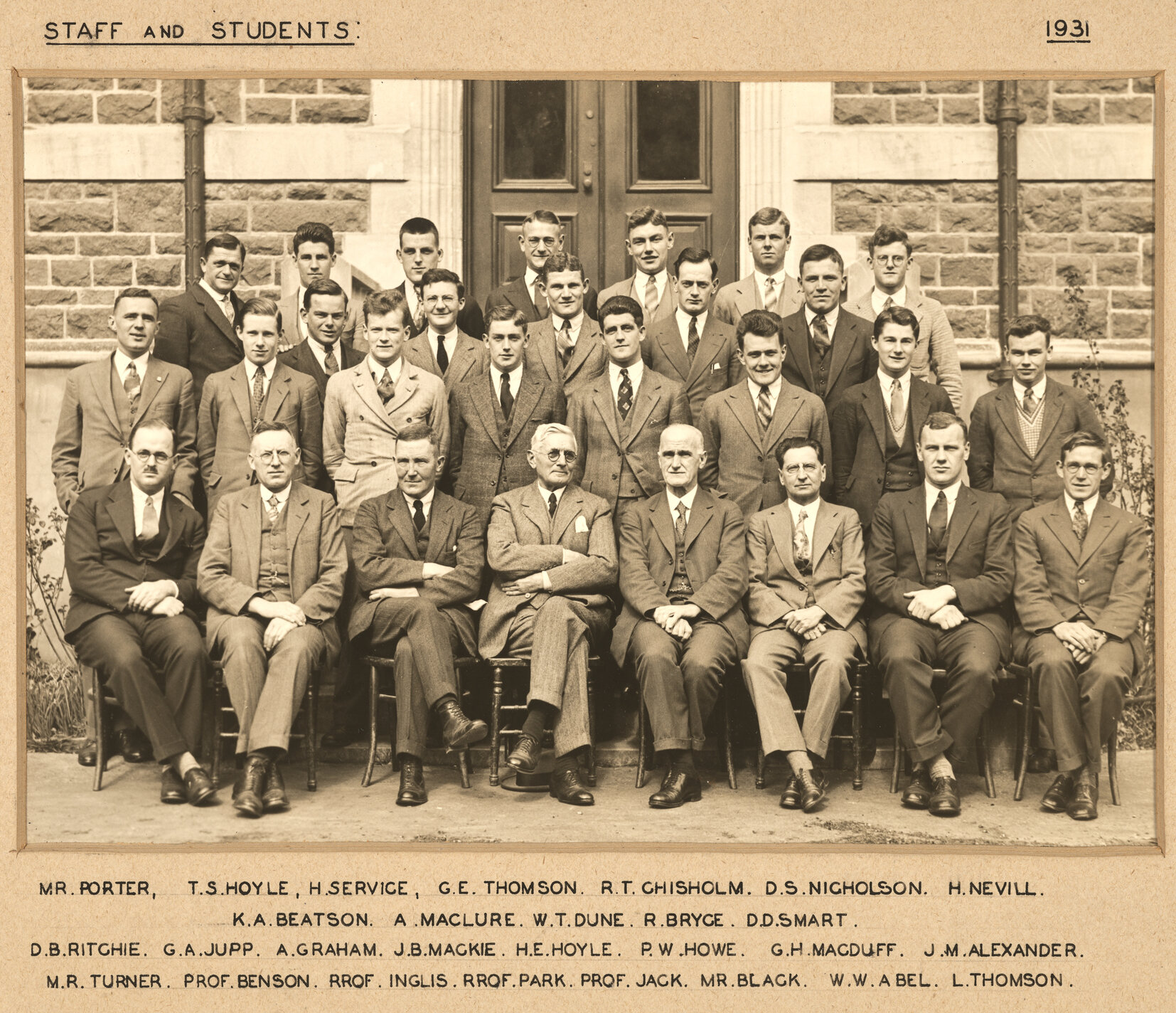Staff and students [School of Mines]