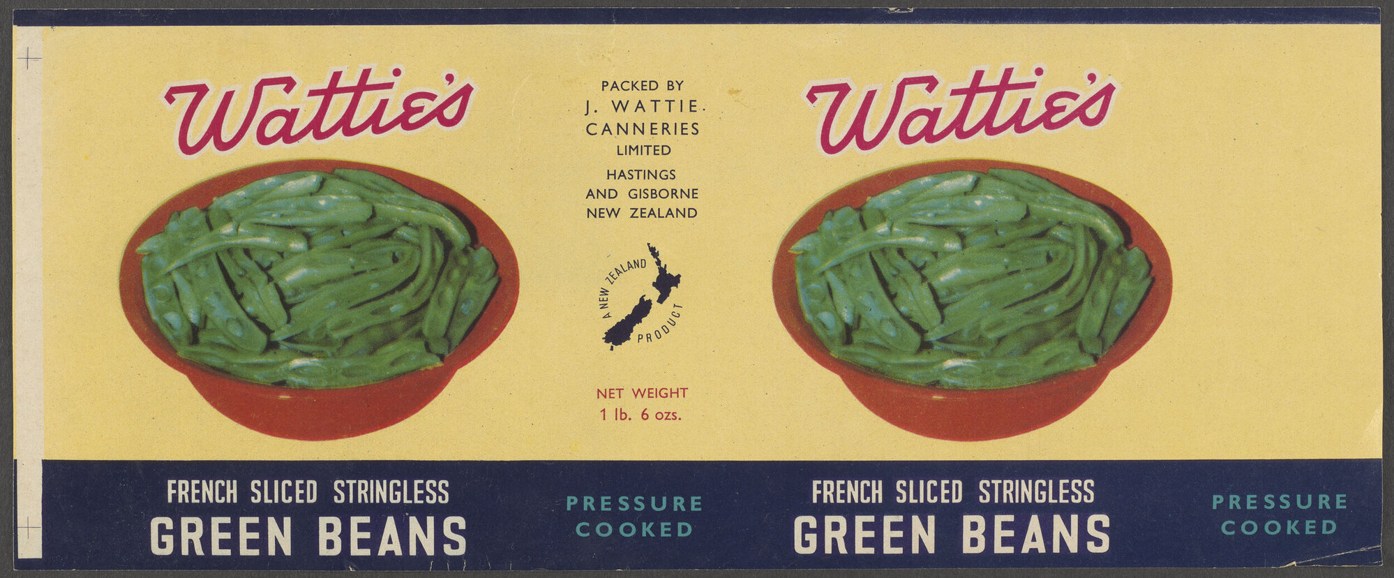"Wattie's French Sliced Stringless Green Beans"