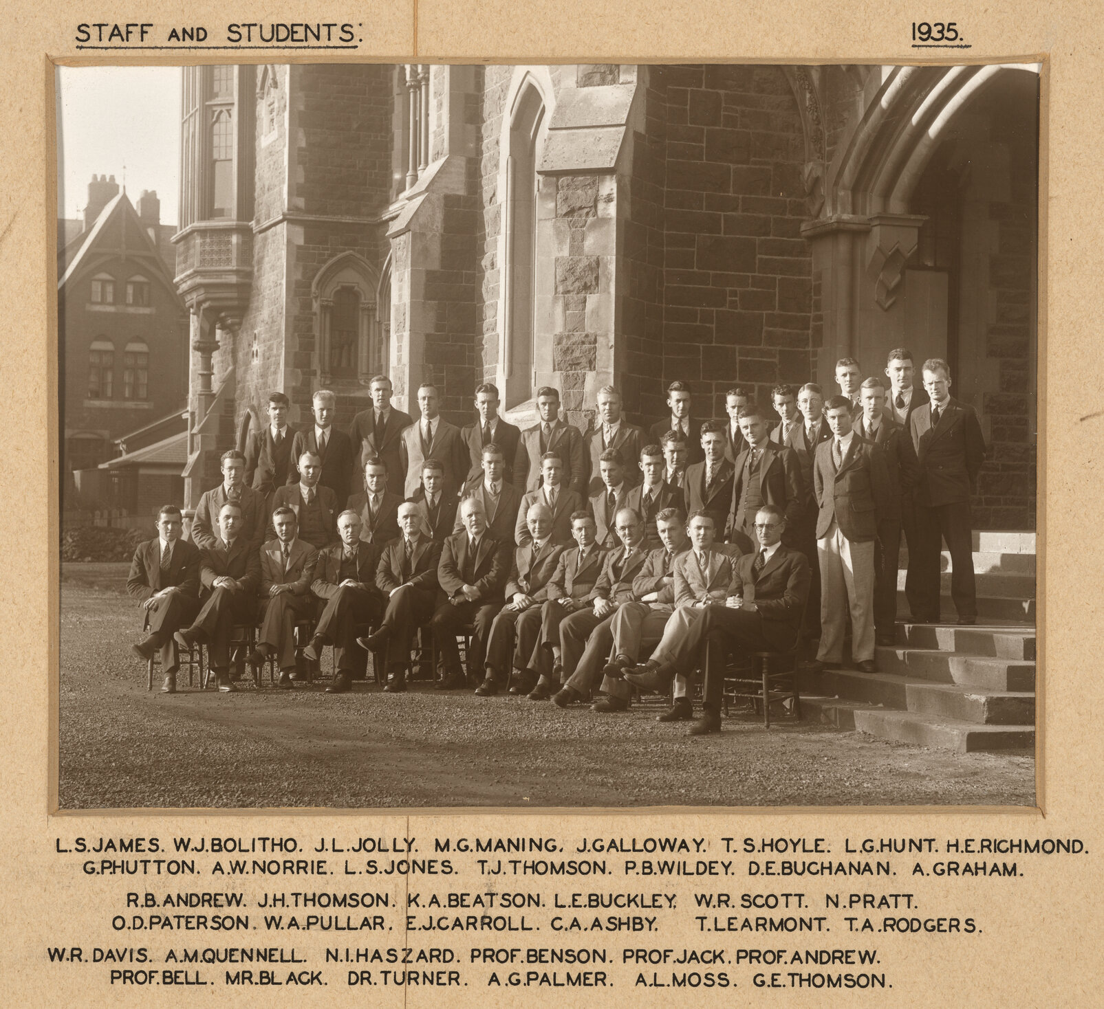 Staff and students [School of Mines]