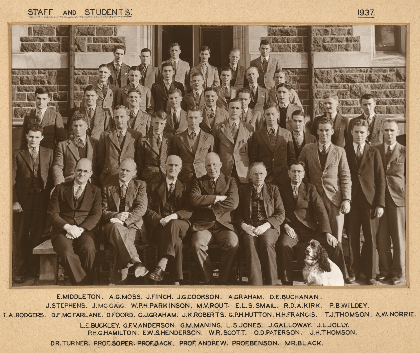 Staff and students [School of Mines]