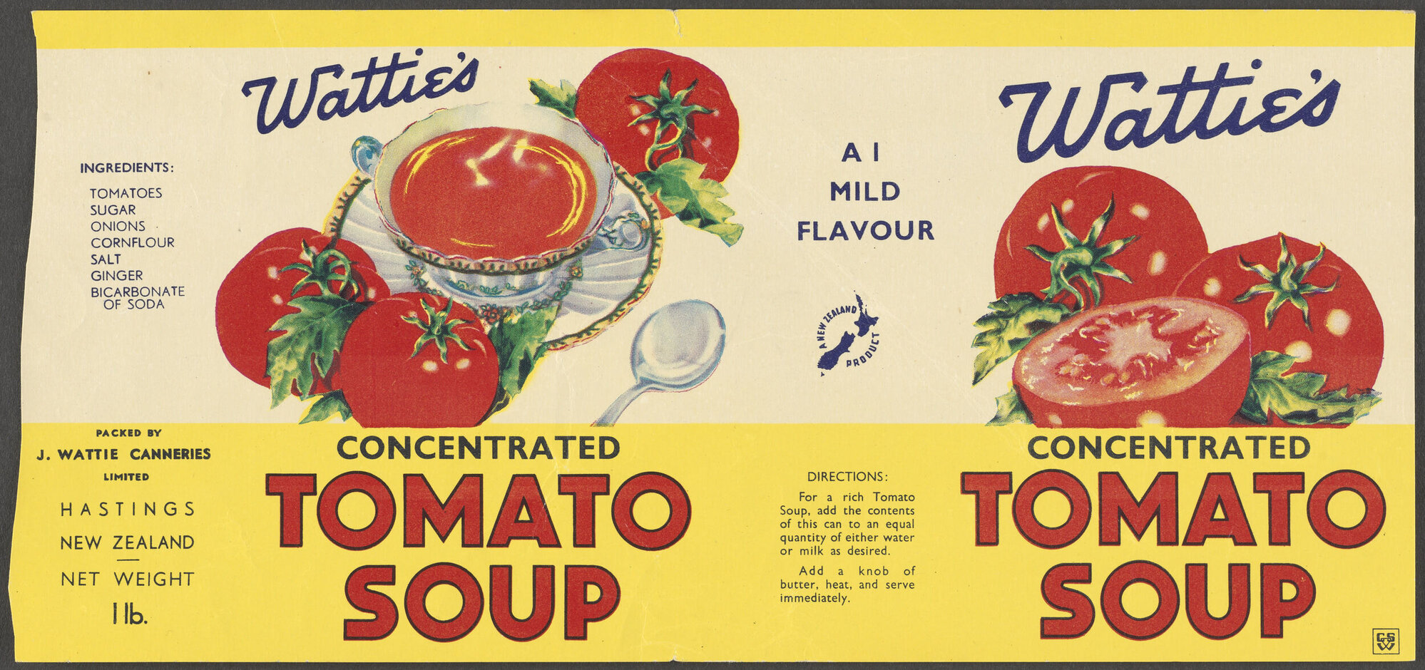 "Wattie's Concentrated Tomato Soup"