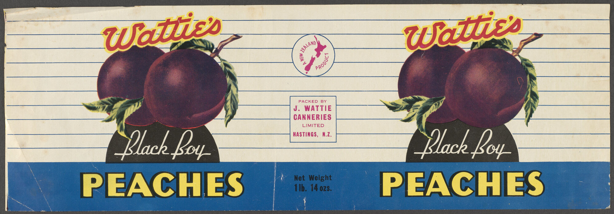 "Wattie's Black Boy Peaches"