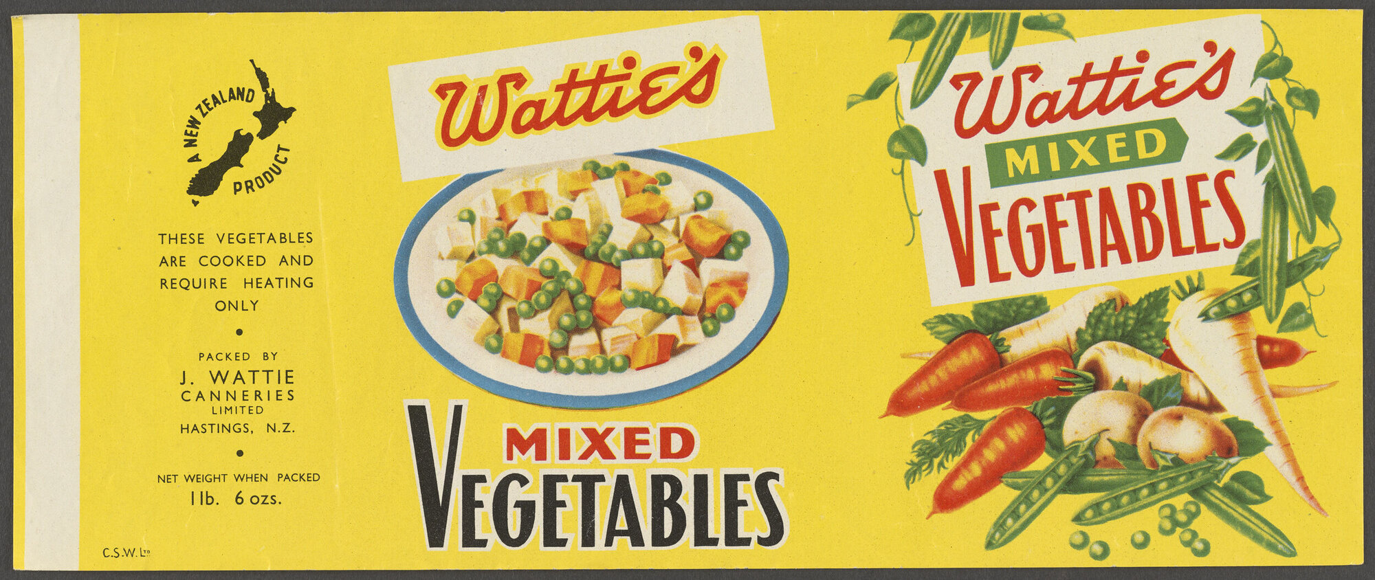 "Wattie's Mixed Vegetables"