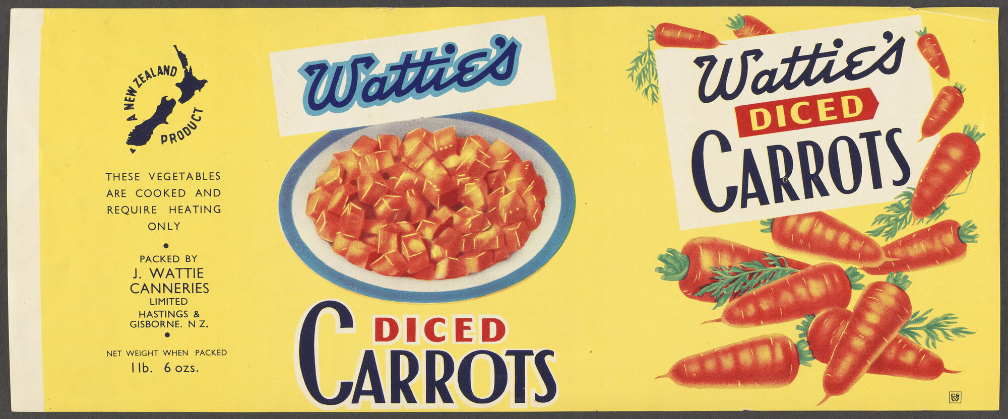 "Wattie's Diced Carrots"