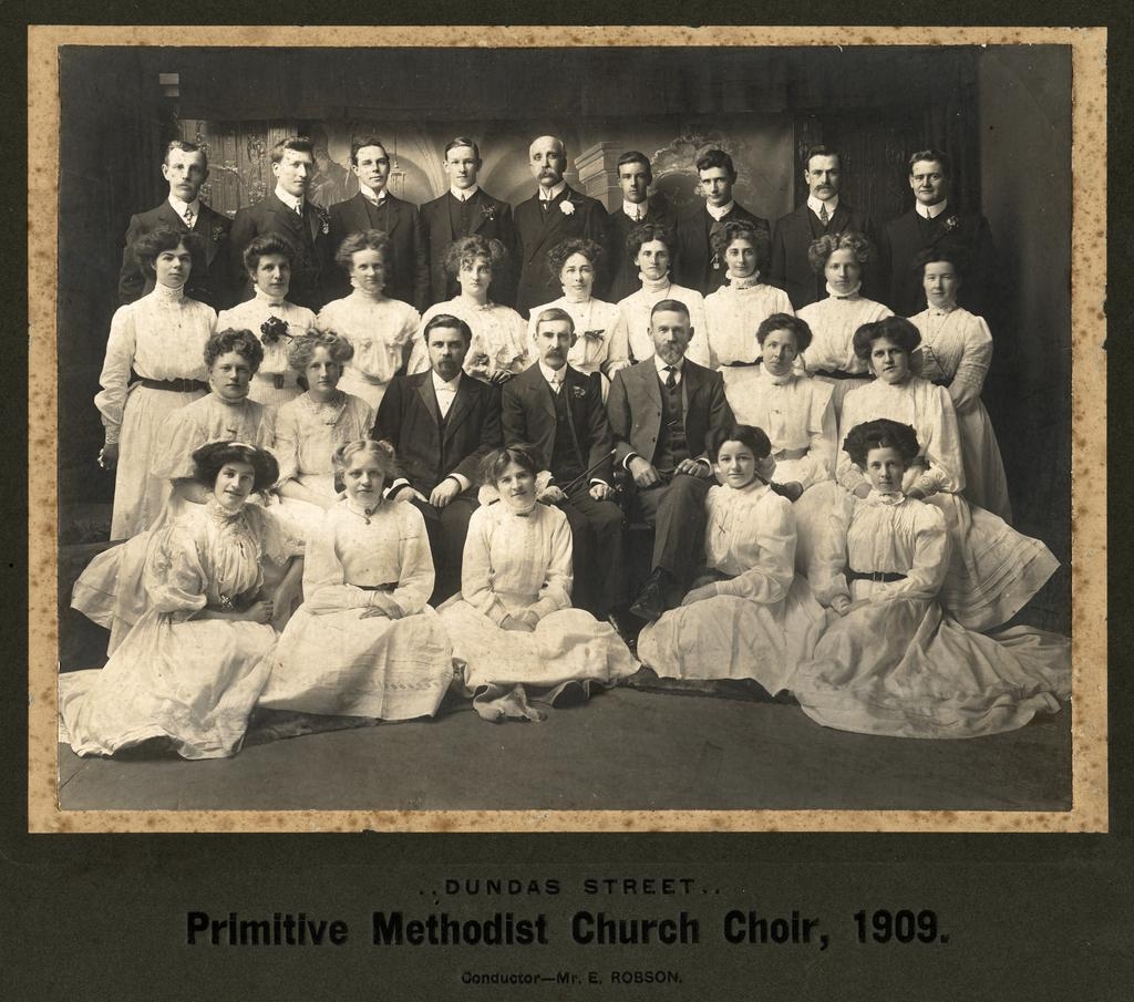 Dundas Street Primitive Methodist Church Choir, conductor Mr E. Robson