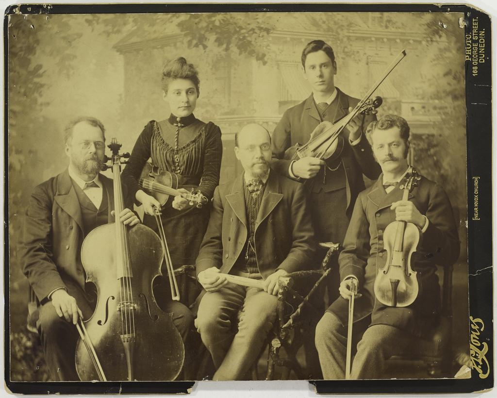 Quintet including Arthur J. Barth and Blanche Joel