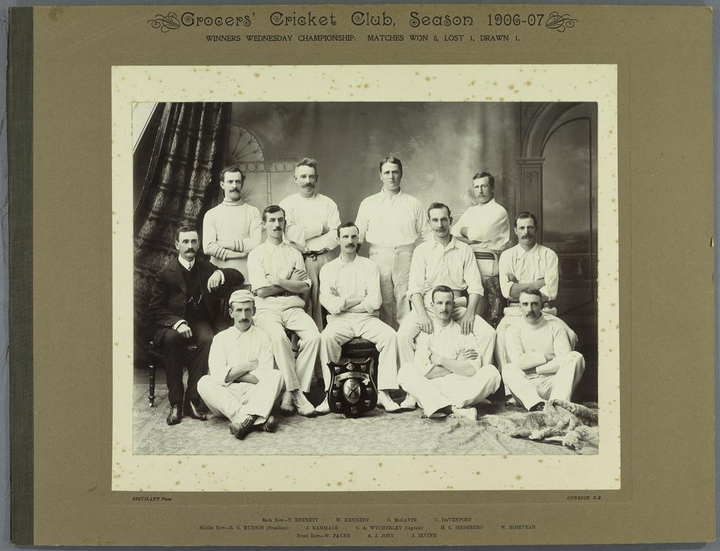 Grocers' Cricket Club, Season 1906-07