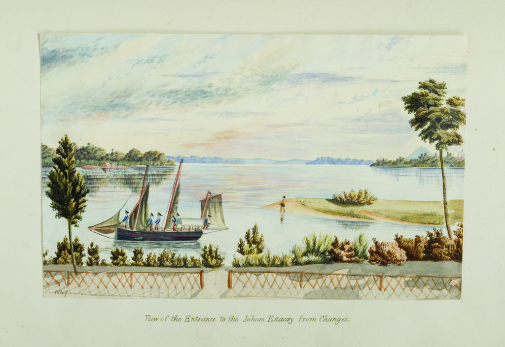 View of the entrance to the Johore Estuary from Changee