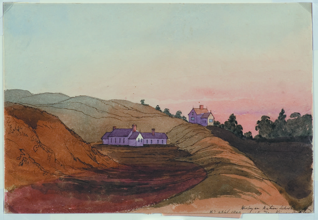 Wesleyan Native School. Three Kings, near Auckland