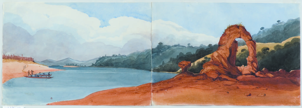 Nelson. Rocks in Blind Bay, near Motueka about 1846