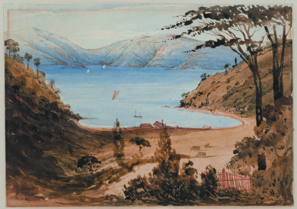 Port Underwood. Jacky Guard&rsquo;s house. Grave of Rangiawa