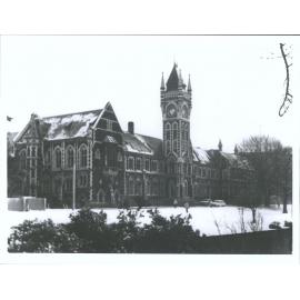 Clocktower Building under snow
