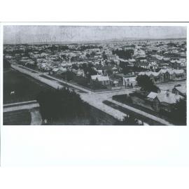 "Panoramic view of Invercargill from Water Tower" Intersection of Doon (l) and Yarrow (r) Sts