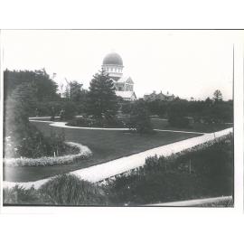 Gardens ca 1904 Basilica beyond