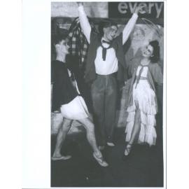 1947 Knox Ballet.   l to r. Tony? (dental student), Eric Parr (medical student) Kathleen Watt (HSc student)