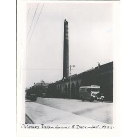 Demolition of Guthrie & Larnach's chimney
