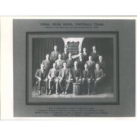 Final year med student foot ball Team, 1922
