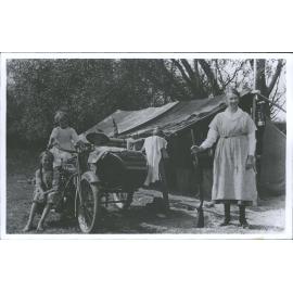 Camping holiday near Maheno, Kakanui River, Oamaru' "The Willows" between Gemmels Crossing & Maheno (A camping holiday rabbit fo