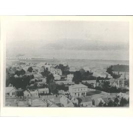 The harbour looking across from' Centre right - Otago Club