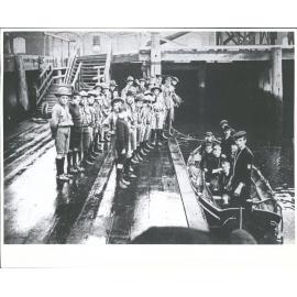Christening of the Sea Scouts new boat, "Foam Queen", by Mr. H. L. Sprosen on Saturday, October 19