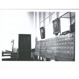 Reading room, south wall