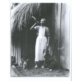 Omahuta "A typical picture of the "doctor" or cook calling the men to dinner"