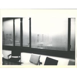 51th Floor Hocken Librarians  Office Winter 1982  condensation on east wall window