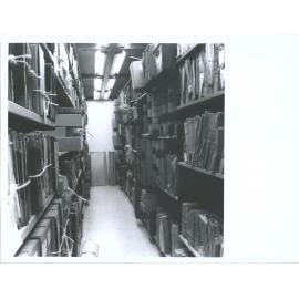 Hocken Archives stacks, 1980