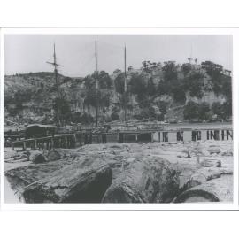 Ship loading timber for Australia of Mercury Bay mill in 1898