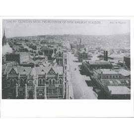 Dunedin West from Tower of new Railway Station