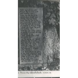 Plaque at Glenfalloch