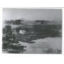 Falls and station and Brunswick Mill