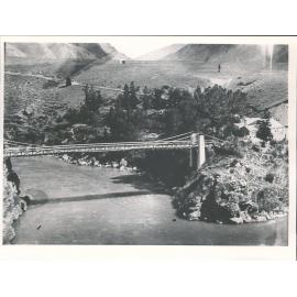 Old Victoria Bridge between Cromwell & Arrowtown (b. ca 1875) & Hotel