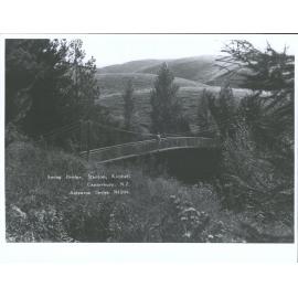Swing Bridge, Stanton, Kimbell, Canterbury, N.Z.
