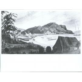 Kororareka Beach, Bay of Islands, N.Z. (after original painting by Captain Owen Stanley R N H M S Brittomart