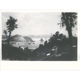 Kororareka Beach Bay of Island from Original drawing by Augustus Earle